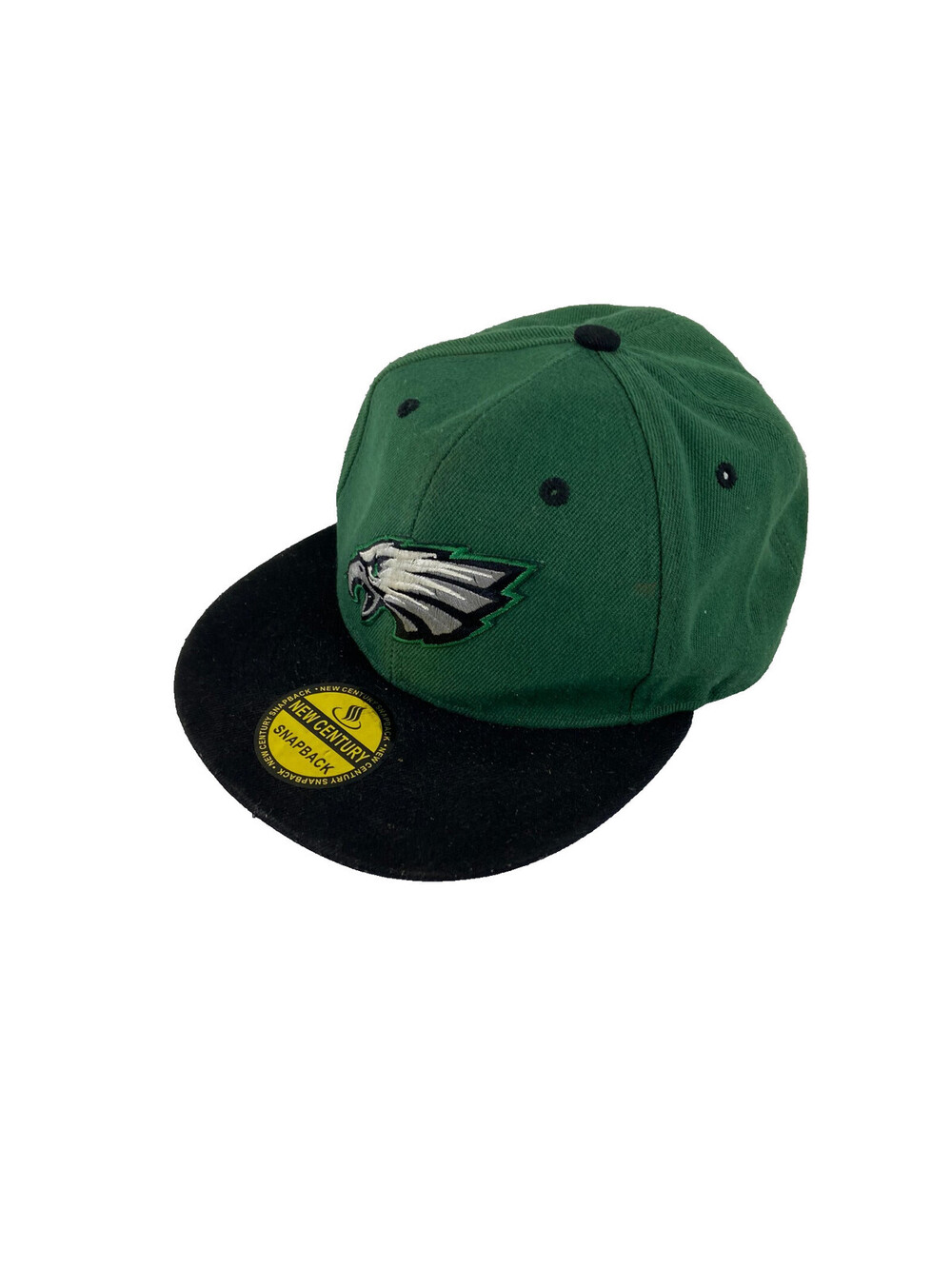 Philadelphia Eagles New Century Snapback Cap Green Embroidered Logo NFL